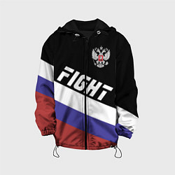 Куртка с капюшоном детская Fight Russia, цвет: 3D-черный