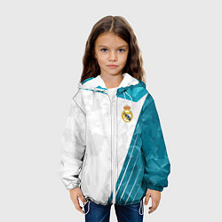 Куртка с капюшоном детская FC Real Madrid: Abstract, цвет: 3D-белый — фото 2