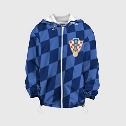 Куртка с капюшоном детская Сборная Хорватии, цвет: 3D-белый