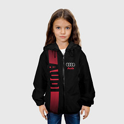 Куртка с капюшоном детская Audi: Black Sport, цвет: 3D-черный — фото 2