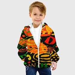Куртка с капюшоном детская Маленький художник, цвет: 3D-белый — фото 2