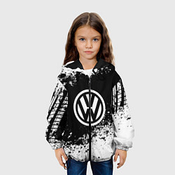 Куртка с капюшоном детская Volkswagen: Black Spray, цвет: 3D-черный — фото 2