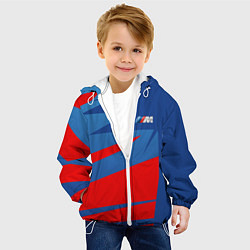 Куртка с капюшоном детская BMW: Motorsport Style, цвет: 3D-белый — фото 2