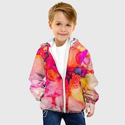 Куртка с капюшоном детская Весенние краски, цвет: 3D-белый — фото 2