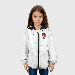 Куртка с капюшоном детская Португалия: гостевая ЧМ-2018, цвет: 3D-черный — фото 2