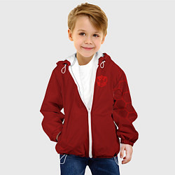 Куртка с капюшоном детская Russia 2022 Red Mashine, цвет: 3D-белый — фото 2