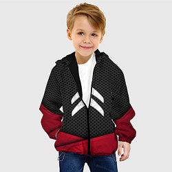 Куртка с капюшоном детская Citroen: Grey Carbon, цвет: 3D-черный — фото 2