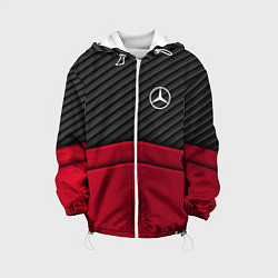 Куртка с капюшоном детская Mercedes Benz: Red Carbon, цвет: 3D-белый