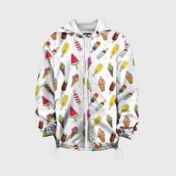 Куртка с капюшоном детская Summer Mix, цвет: 3D-белый