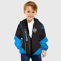 Куртка с капюшоном детская Tennis: Russian Style, цвет: 3D-черный — фото 2
