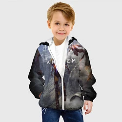 Куртка с капюшоном детская ANTHEM, цвет: 3D-белый — фото 2