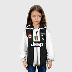 Куртка с капюшоном детская FC Juventus 18-19, цвет: 3D-черный — фото 2