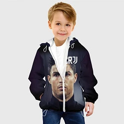 Куртка с капюшоном детская RONALDO CR7, цвет: 3D-белый — фото 2