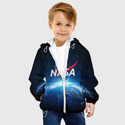 Куртка с капюшоном детская NASA: Sunrise Earth, цвет: 3D-белый — фото 2