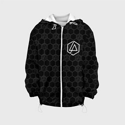 Куртка с капюшоном детская Linkin Park: Black Carbon, цвет: 3D-белый