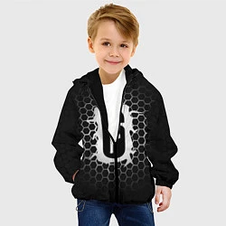 Куртка с капюшоном детская R6S: Carbon Symbon, цвет: 3D-черный — фото 2