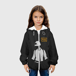 Куртка с капюшоном детская PUBG: Online, цвет: 3D-белый — фото 2