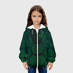 Куртка с капюшоном детская PUBG: Green Guard, цвет: 3D-белый — фото 2