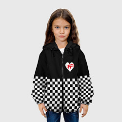 Куртка с капюшоном детская ФРЕНДЗОНА: ЧБ, цвет: 3D-черный — фото 2