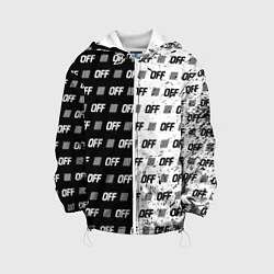 Куртка с капюшоном детская Off-White: Black & White, цвет: 3D-белый