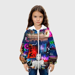 Куртка с капюшоном детская Runaway, цвет: 3D-белый — фото 2