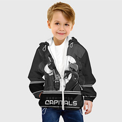 Куртка с капюшоном детская Washington Capitals: Mono, цвет: 3D-белый — фото 2