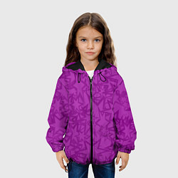 Куртка с капюшоном детская Абстракция и звёзды, цвет: 3D-черный — фото 2