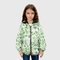 Куртка с капюшоном детская Пышная растительность, цвет: 3D-черный — фото 2