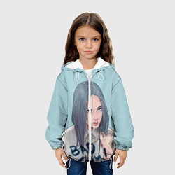 Куртка с капюшоном детская Billie Eilish: Bad Guy, цвет: 3D-белый — фото 2