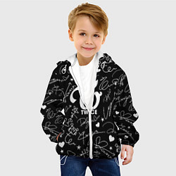 Куртка с капюшоном детская TWICE АВТОГРАФЫ, цвет: 3D-белый — фото 2