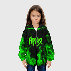Куртка с капюшоном детская АРИЯ, цвет: 3D-черный — фото 2
