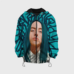 Куртка с капюшоном детская Billie Eilish, цвет: 3D-черный