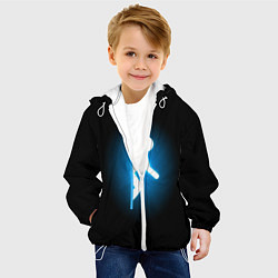 Куртка с капюшоном детская Portal, цвет: 3D-белый — фото 2