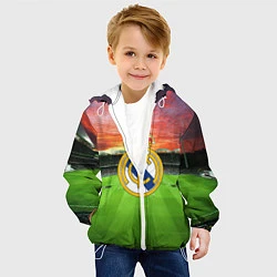 Куртка с капюшоном детская FC Real Madrid, цвет: 3D-белый — фото 2