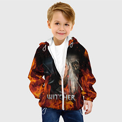 Куртка с капюшоном детская THE WITCHER, цвет: 3D-белый — фото 2