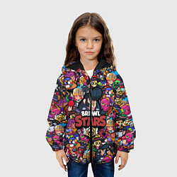 Куртка с капюшоном детская BRAWL STARS BULL, цвет: 3D-черный — фото 2