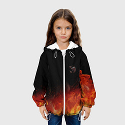 Куртка с капюшоном детская Ведьмак сериал, цвет: 3D-белый — фото 2