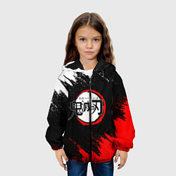 Куртка с капюшоном детская KIMETSU NO YAIBA, цвет: 3D-черный — фото 2