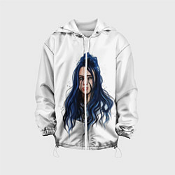 Куртка с капюшоном детская BILLIE EILISH, цвет: 3D-белый