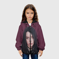 Куртка с капюшоном детская BILLIE EILISH, цвет: 3D-черный — фото 2