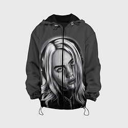 Куртка с капюшоном детская BILLIE EILISH, цвет: 3D-черный