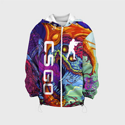 Куртка с капюшоном детская CS GO HYPERBEAST, цвет: 3D-белый