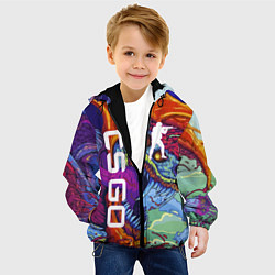 Куртка с капюшоном детская CS GO HYPERBEAST, цвет: 3D-черный — фото 2