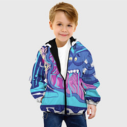 Куртка с капюшоном детская Улитка, цвет: 3D-черный — фото 2