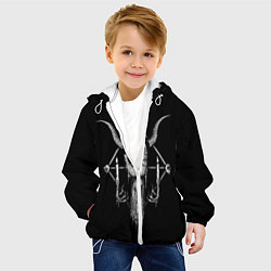 Куртка с капюшоном детская Анархия, цвет: 3D-белый — фото 2