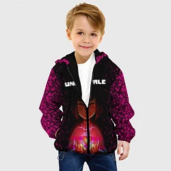 Куртка с капюшоном детская UNDERTALE FRISK, цвет: 3D-черный — фото 2