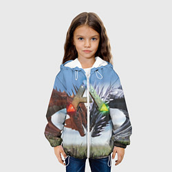 Куртка с капюшоном детская Ark Survival Evolved, цвет: 3D-белый — фото 2