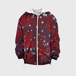 Куртка с капюшоном детская Звезды, цвет: 3D-белый