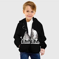 Куртка с капюшоном детская Eminem, цвет: 3D-черный — фото 2