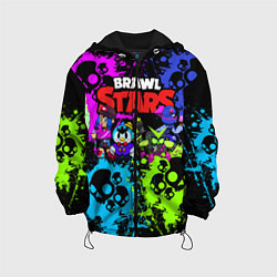 Куртка с капюшоном детская BRAWL STARS, цвет: 3D-черный